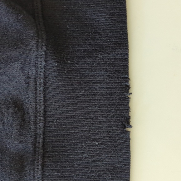 EUC Sincerely Jules Bandier black oversized distressed sweatshirt S - Picture 5 of 10